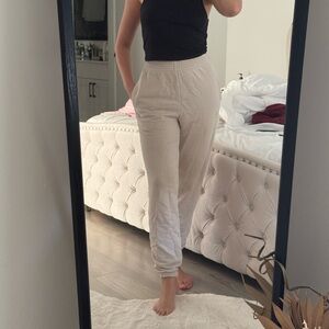 Elegant Beige Jogger Pants for Women